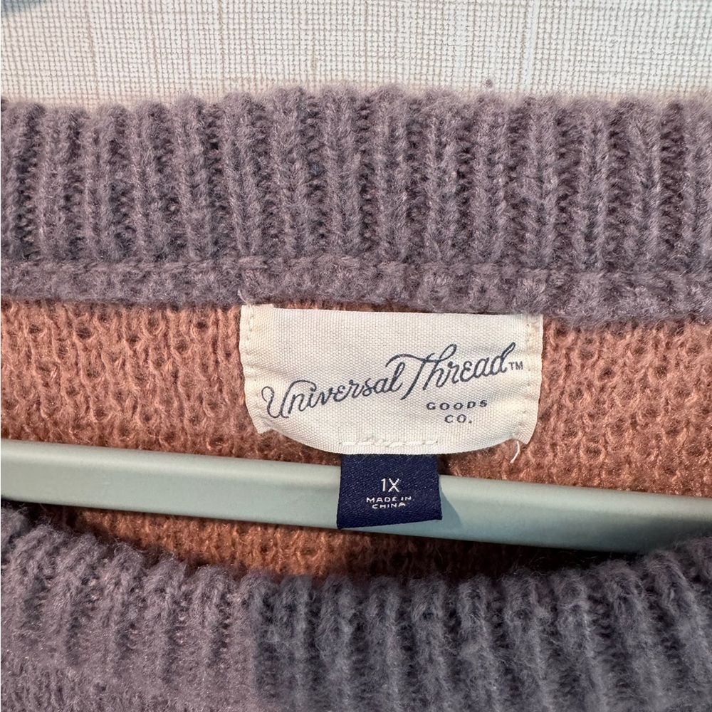 Universal Thread Earthy Tones Crew Neck Sweater - Picture 2 of 3